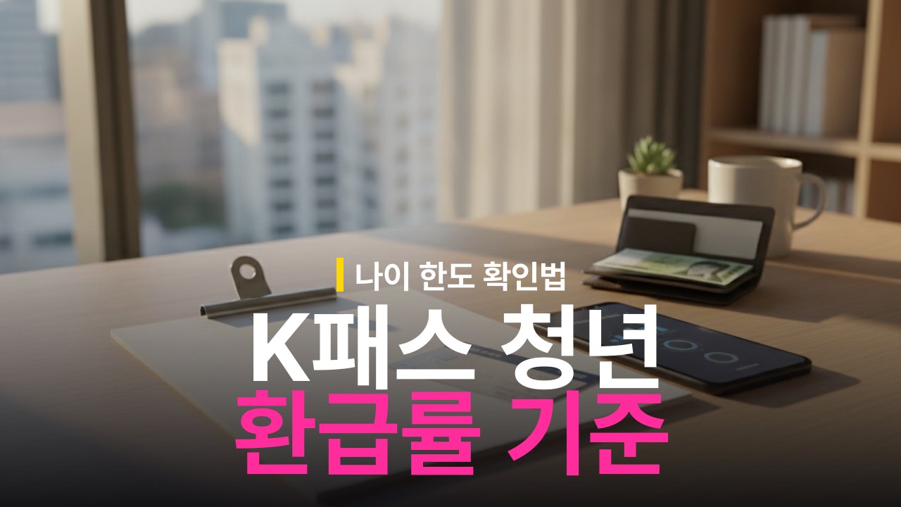 K패스 청년 기준 나이와 환급률 적립 한도
