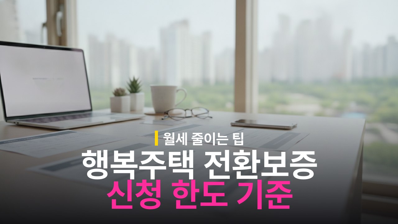 행복주택 전환보증금 신청 방법과 최대 한도 기준