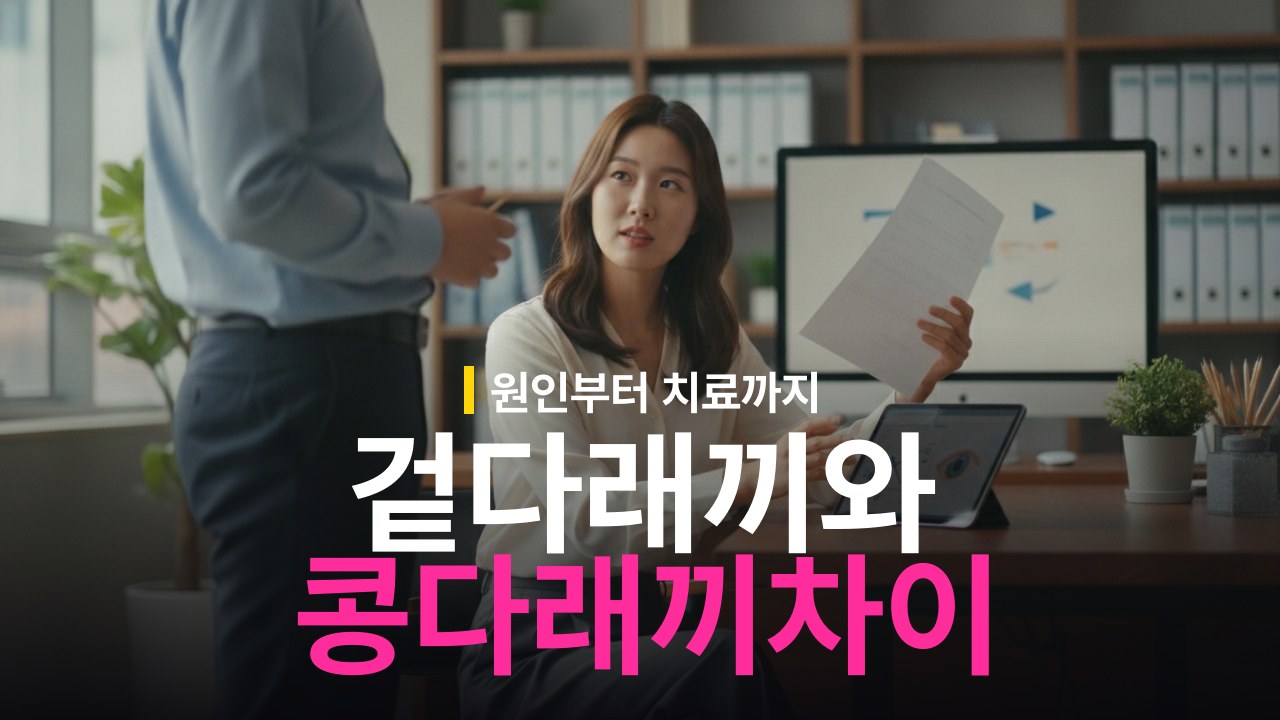 겉다래끼 vs 콩다래끼 증상 차이와 치료 방법