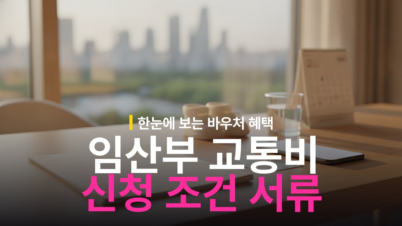 임산부 교통비 지원금 신청 자격 조건과 필수 제출 서류