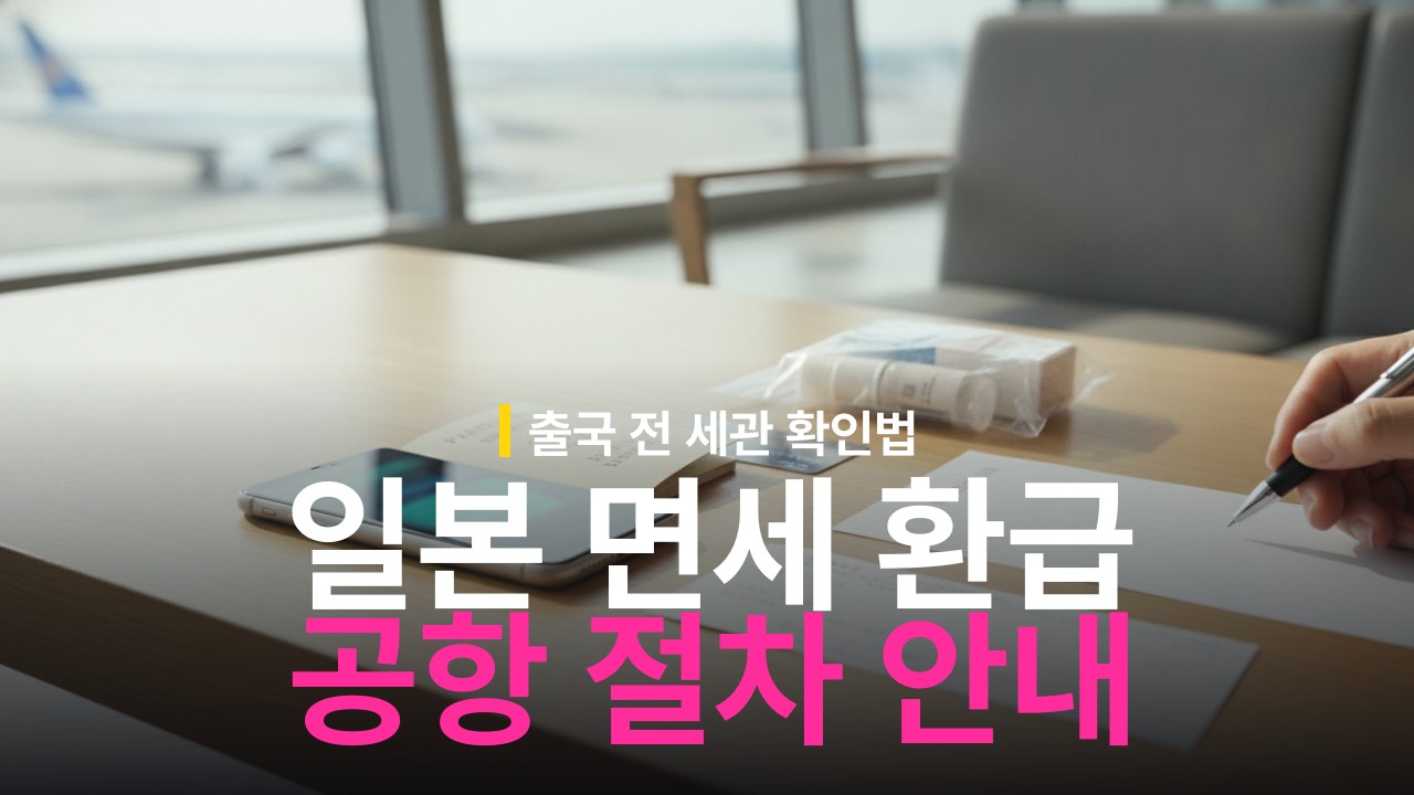 일본 여행 면세 선결제 후 환급 방식 변경점과 공항 세관 절차
