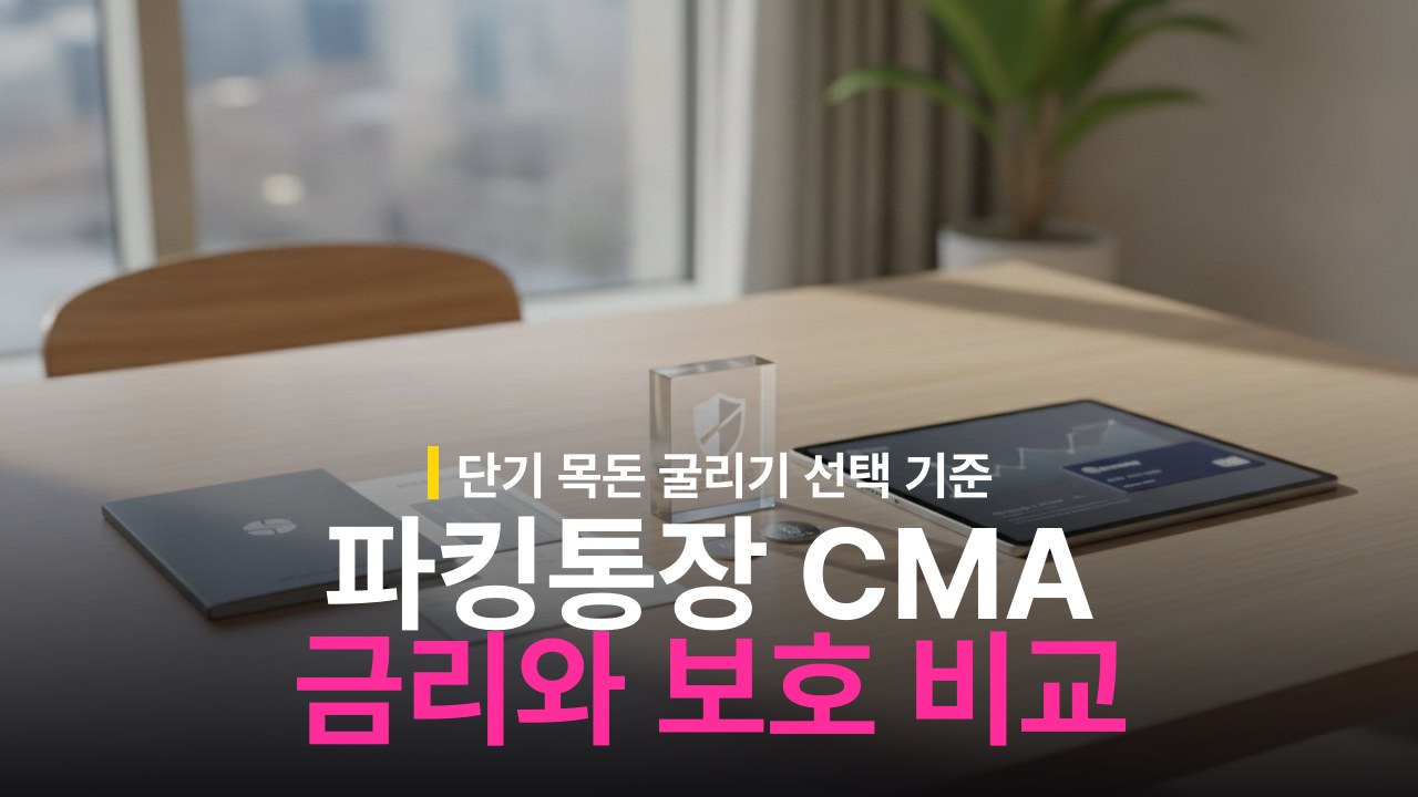파킹통장 vs CMA 금리 차이와 예금자보호 비교