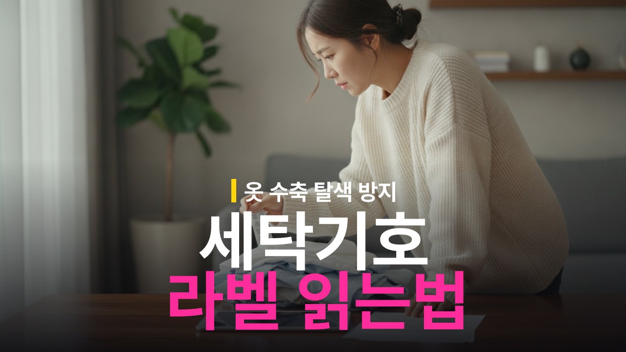 세탁 기호 보는 법: 물세탁·드라이·건조 표시 의미
