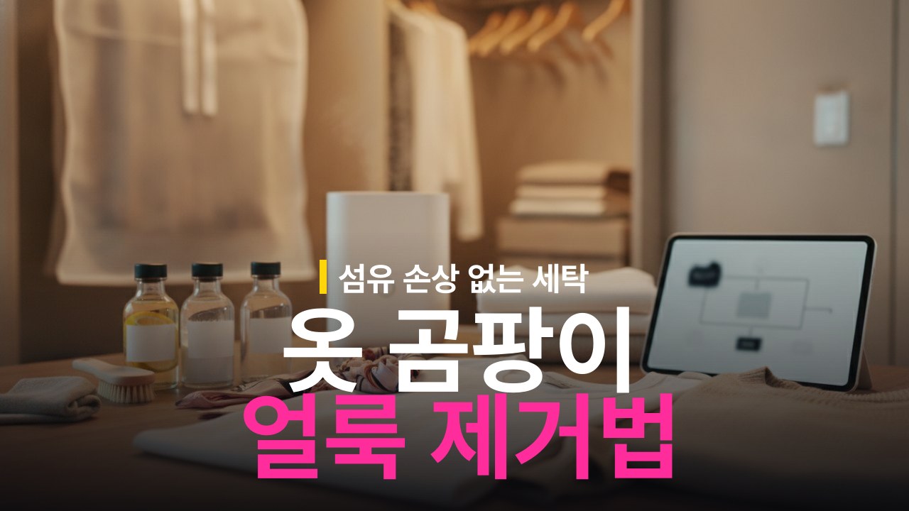 옷 곰팡이 얼룩 제거 방법과 재발 방지 보관 순서