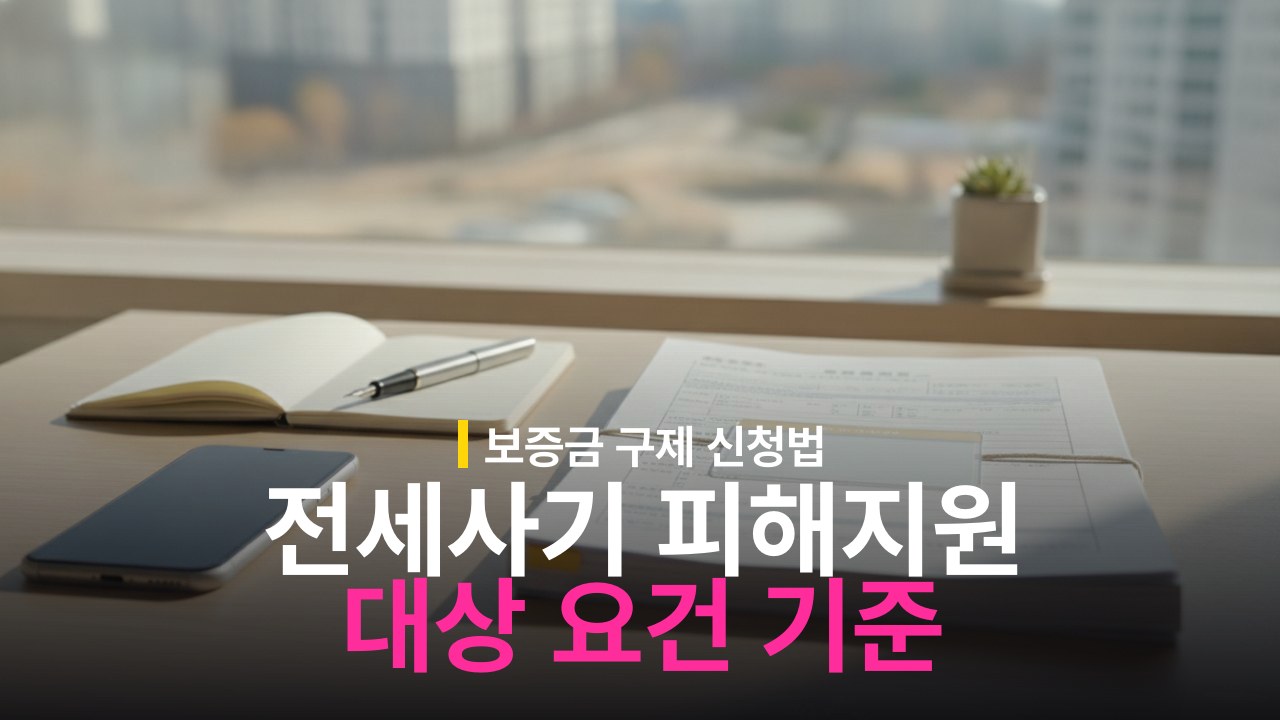 전세사기 피해보증금 지원 대상 요건과 신청 기준