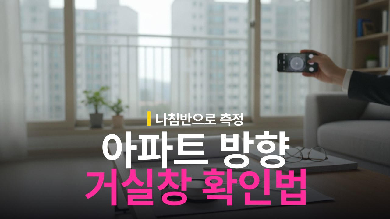 아파트 방향 확인 기준과 거실창 나침반 보는 법