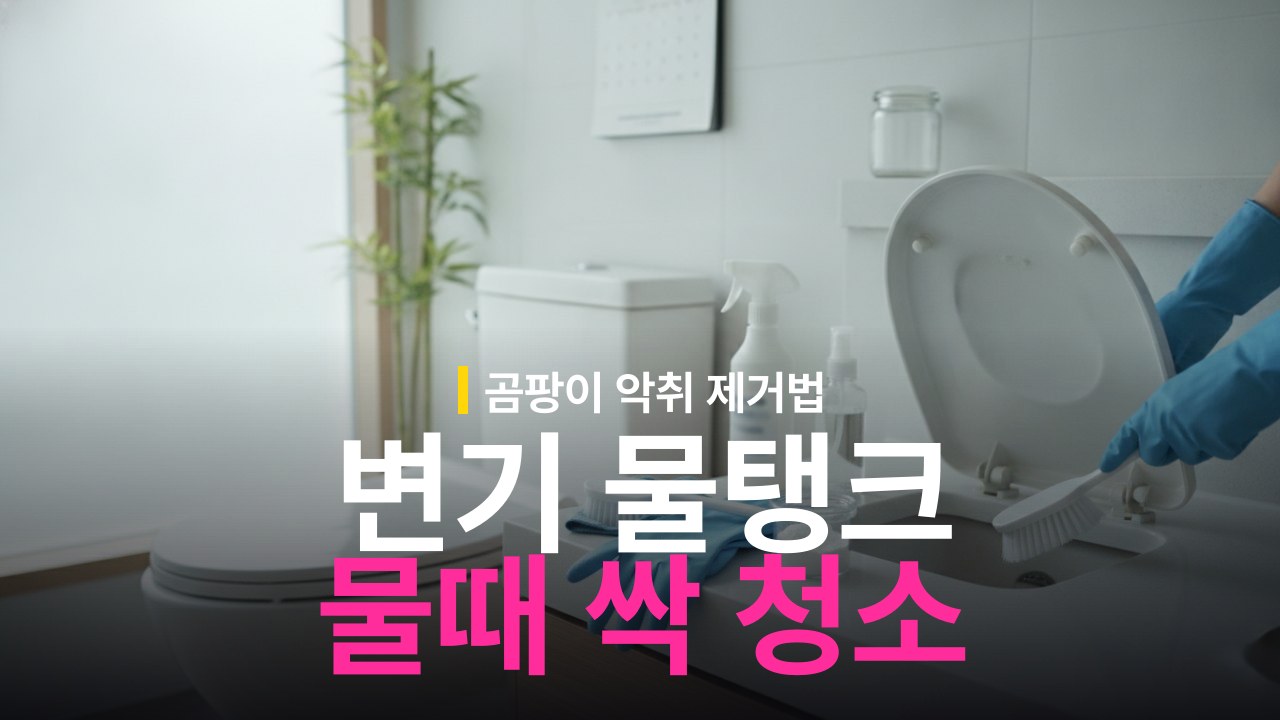 변기 물탱크 청소 방법: 곰팡이 물때 제거 순서