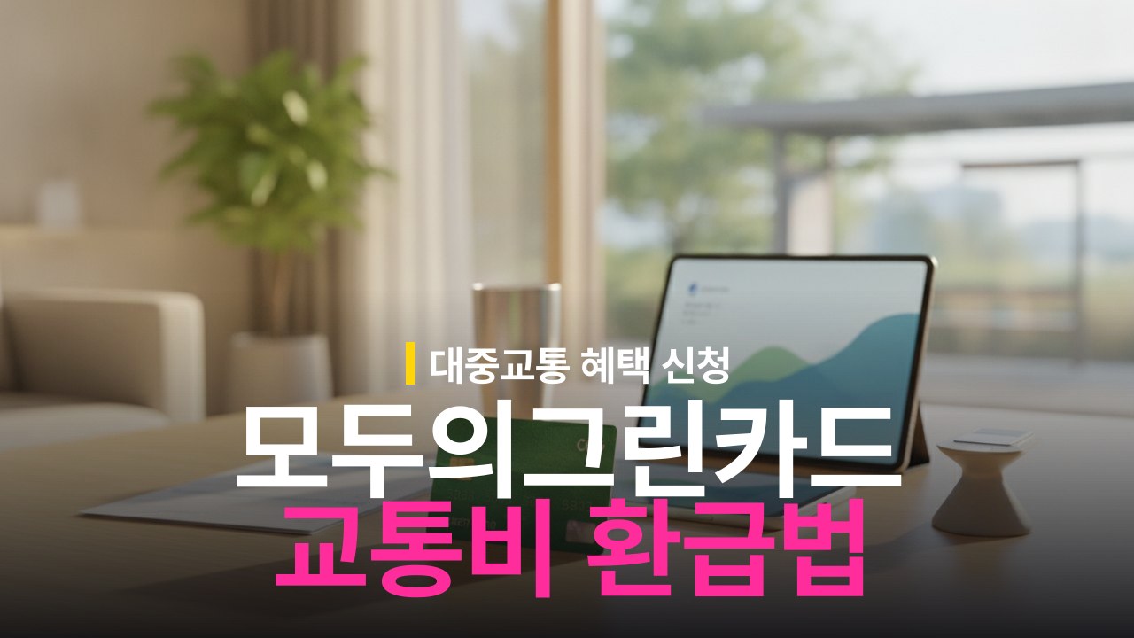 대중교통비 환급받는 모두의그린카드 주요 혜택과 발급 신청 방법