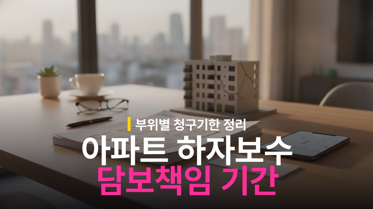 아파트 하자보수 청구 기한과 담보책임기간 기준