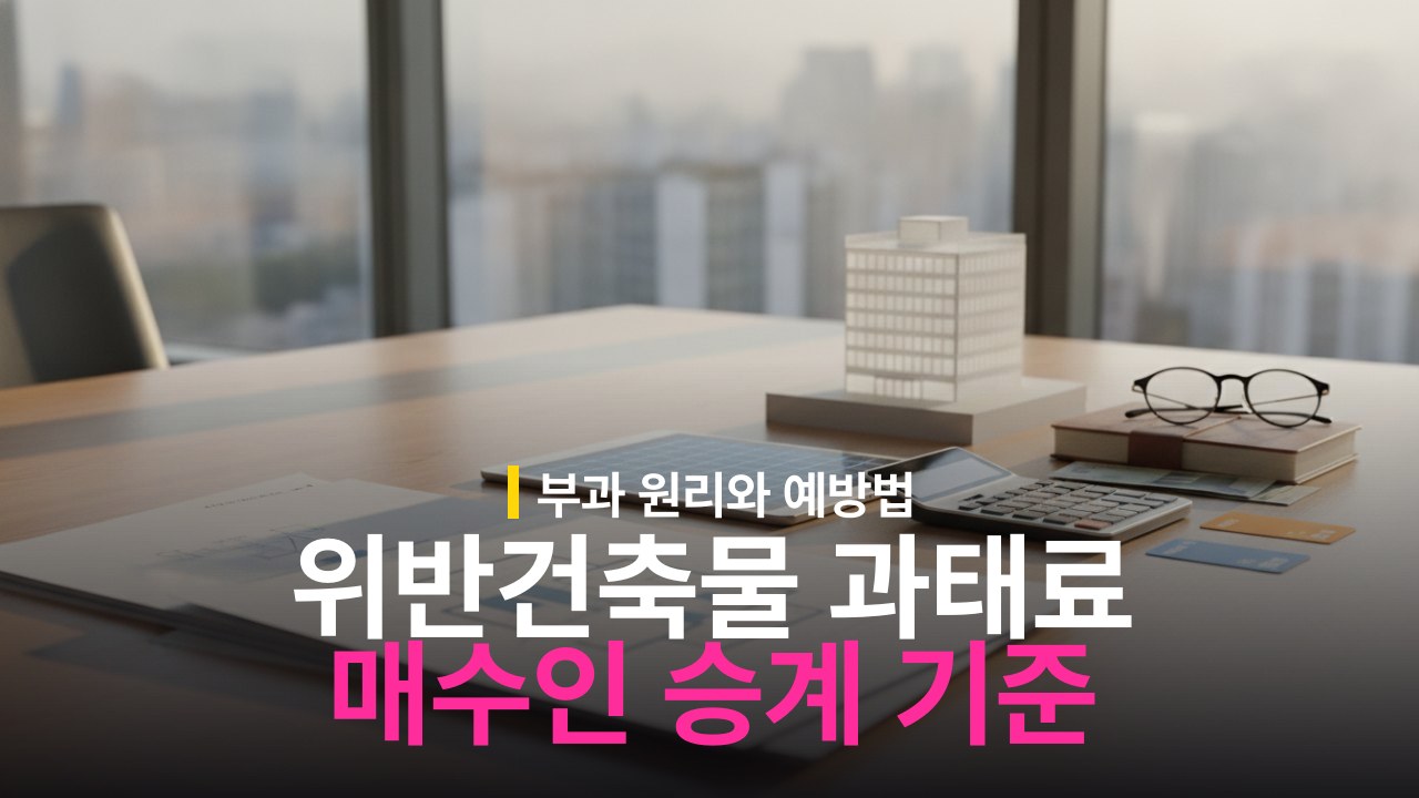 위반건축물 이행강제금 계산 기준과 매수인 승계 여부