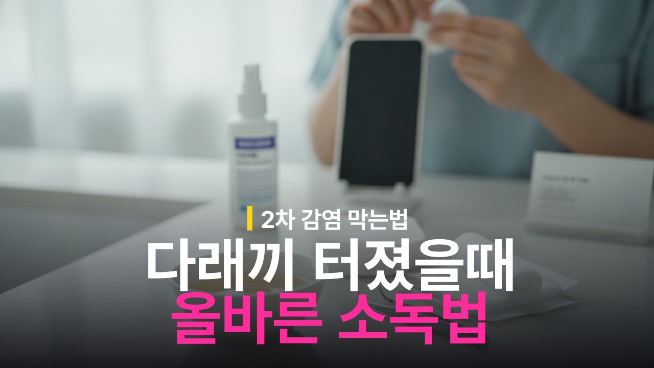다래끼 터졌을 때 대처 및 소독 방법