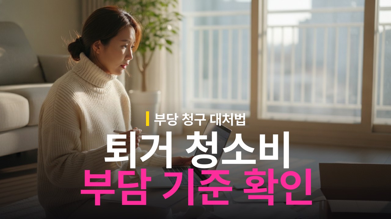 퇴거 청소비 부담 기준과 부당 청구 대처 방법