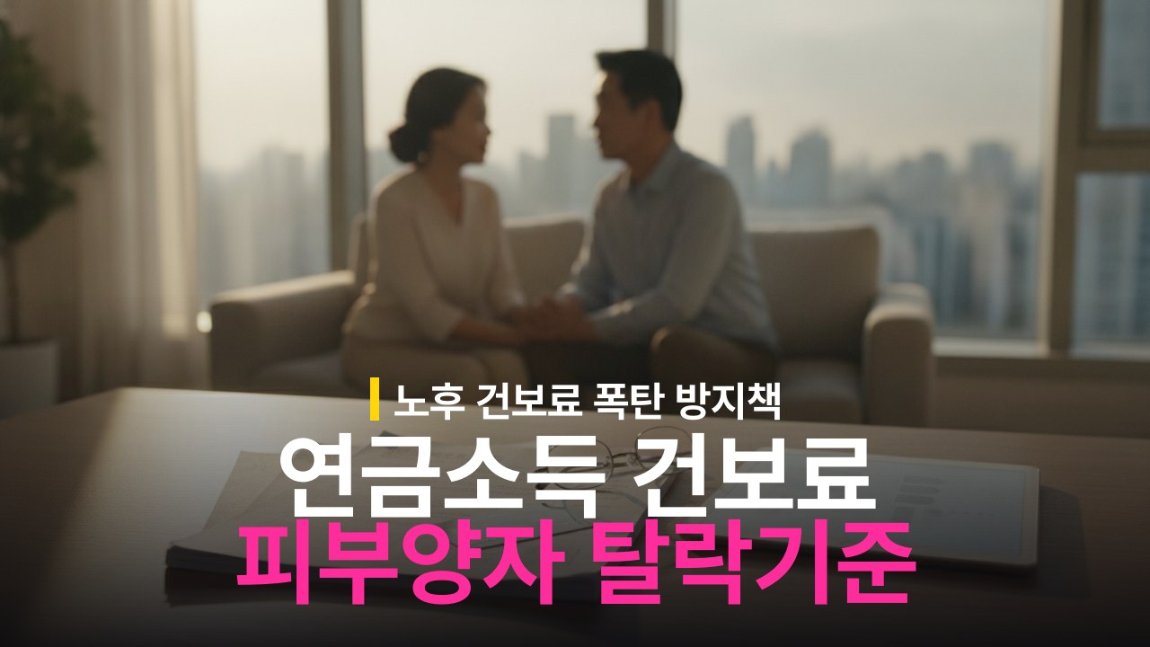 연금소득 건강보험료 부과 기준과 피부양자 박탈 조건