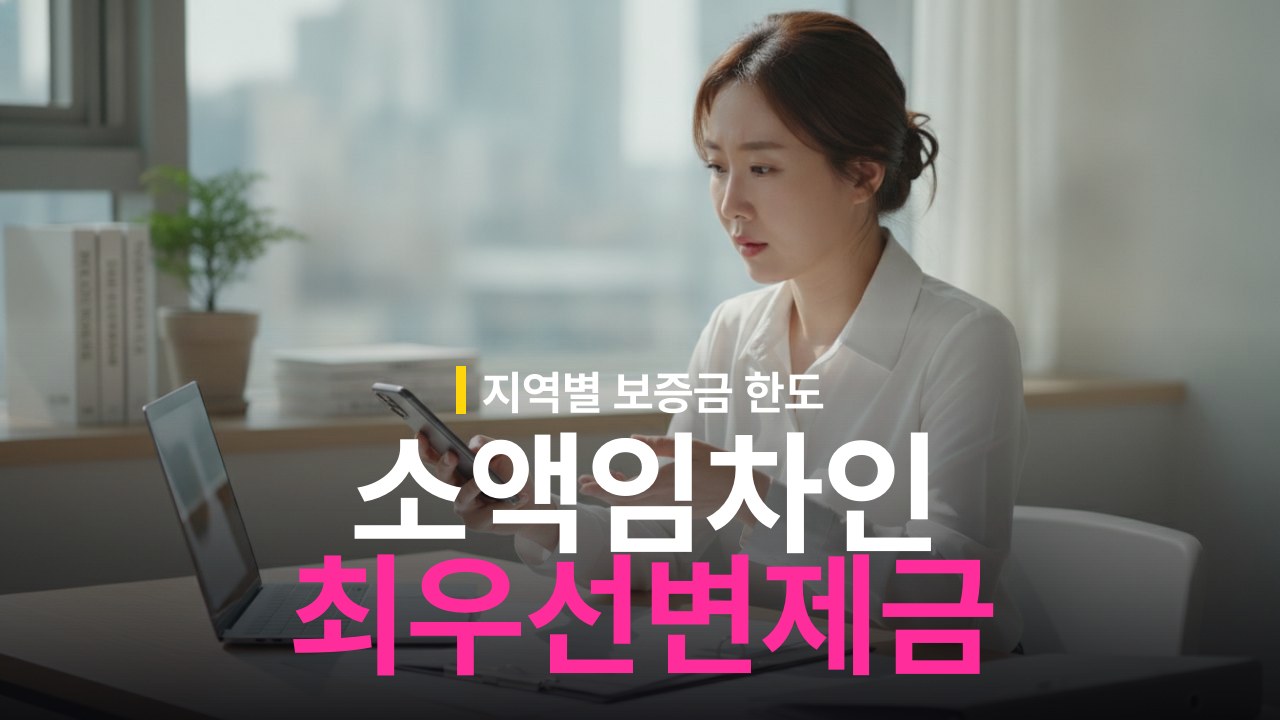 소액임차인 최우선변제금 기준 금액과 지역별 한도