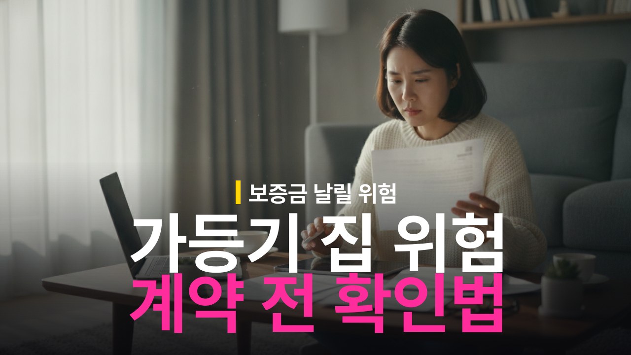 가등기 있는 집 매매·전세 위험과 확인 방법