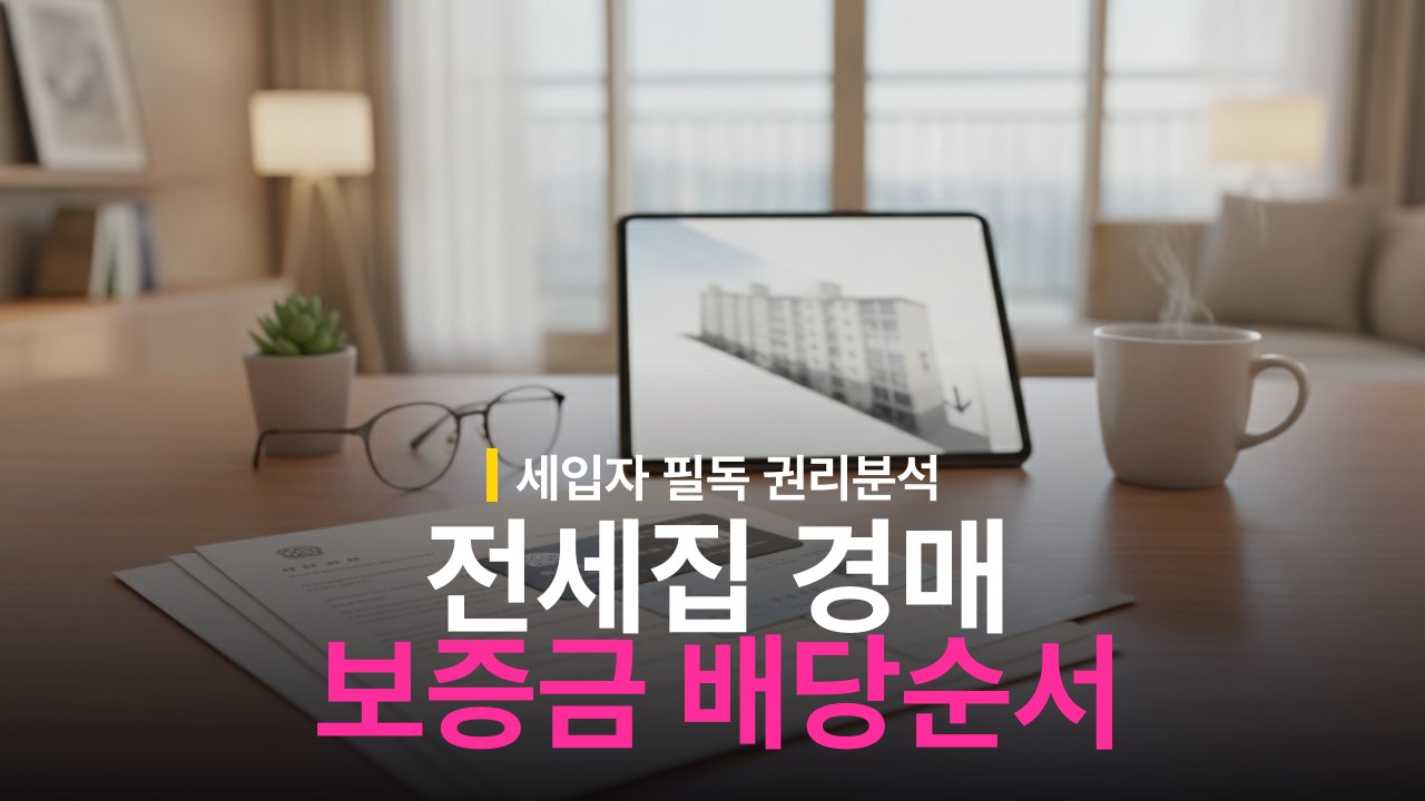 전세 계약 중 집이 경매 넘어가면: 보증금 배당 순서
