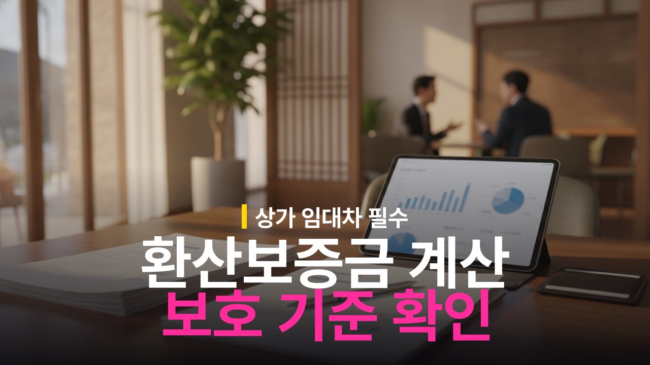 상가 임대차 환산보증금 계산 방법과 보호 기준