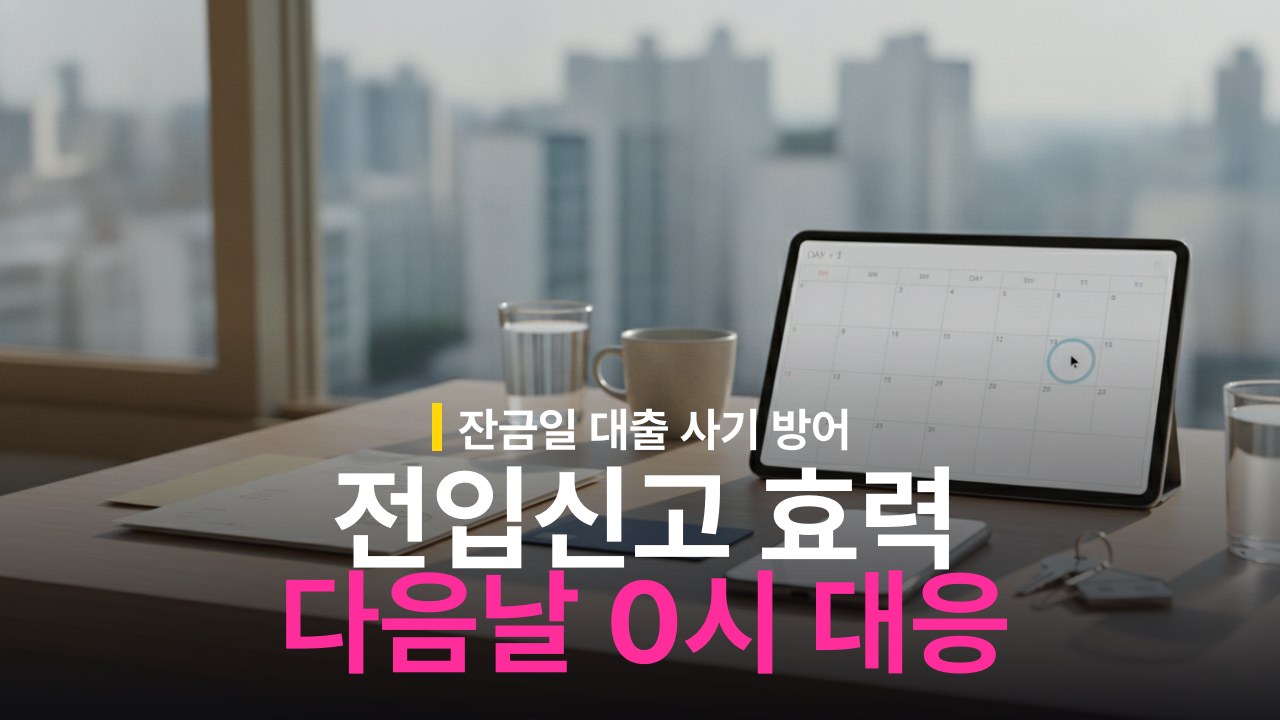 전입신고 효력 발생 시점: 다음날 0시 기준과 잔금일 대응