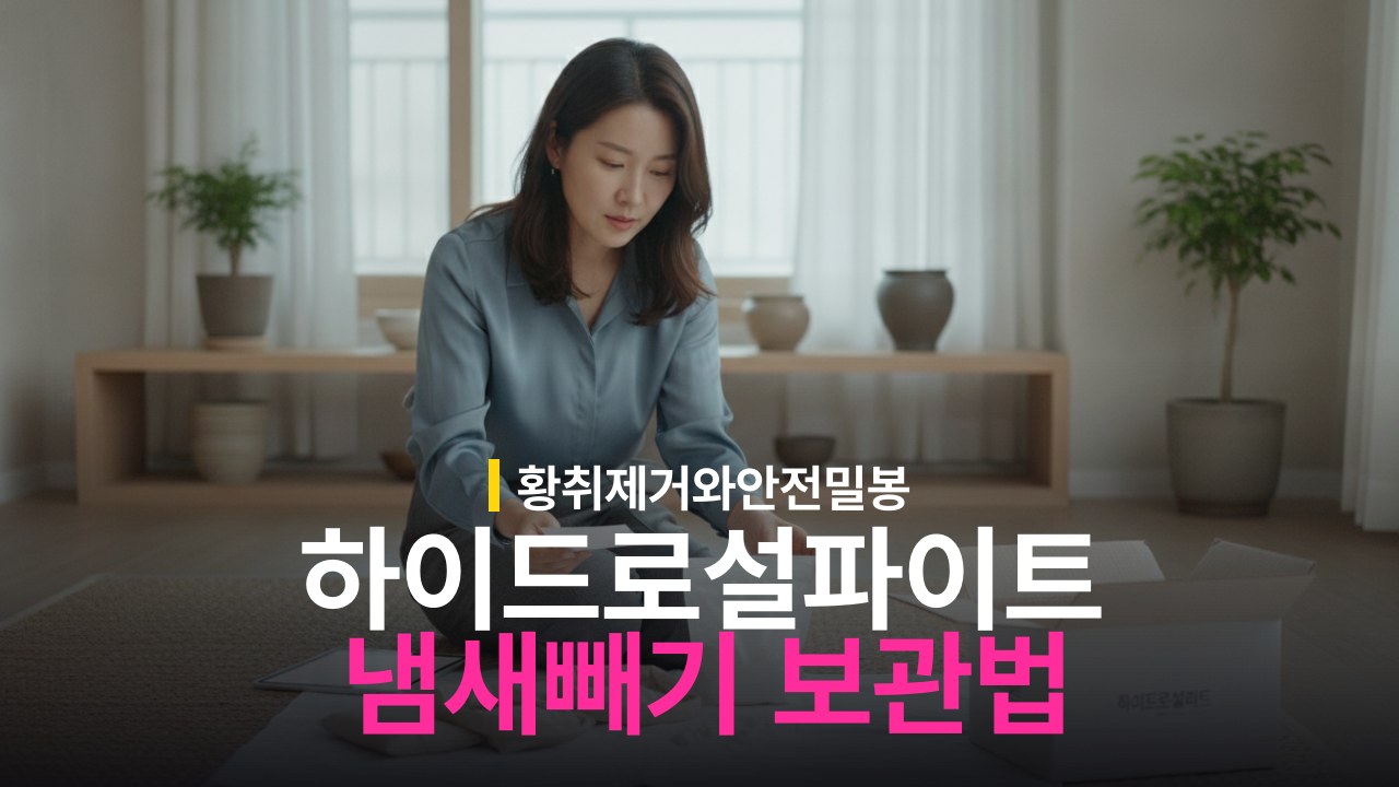 하이드로설파이트 냄새 빼는 방법과 남은 가루 보관법