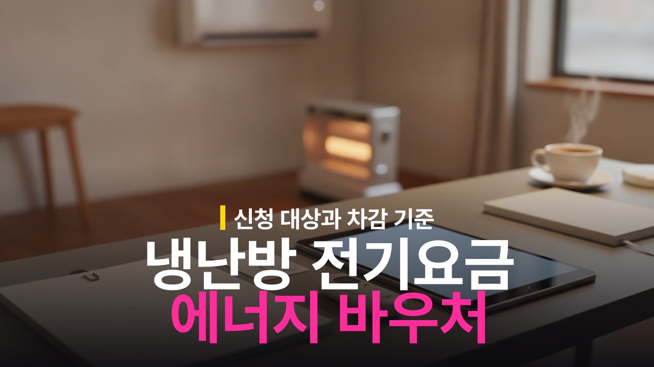 소상공인 냉난방기 전기요금 에너지 바우처 신청 대상과 지원 기준