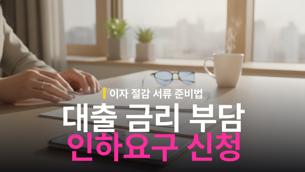대출 금리인하요구권 신청 자격 조건과 감면율 높이는 서류 준비법