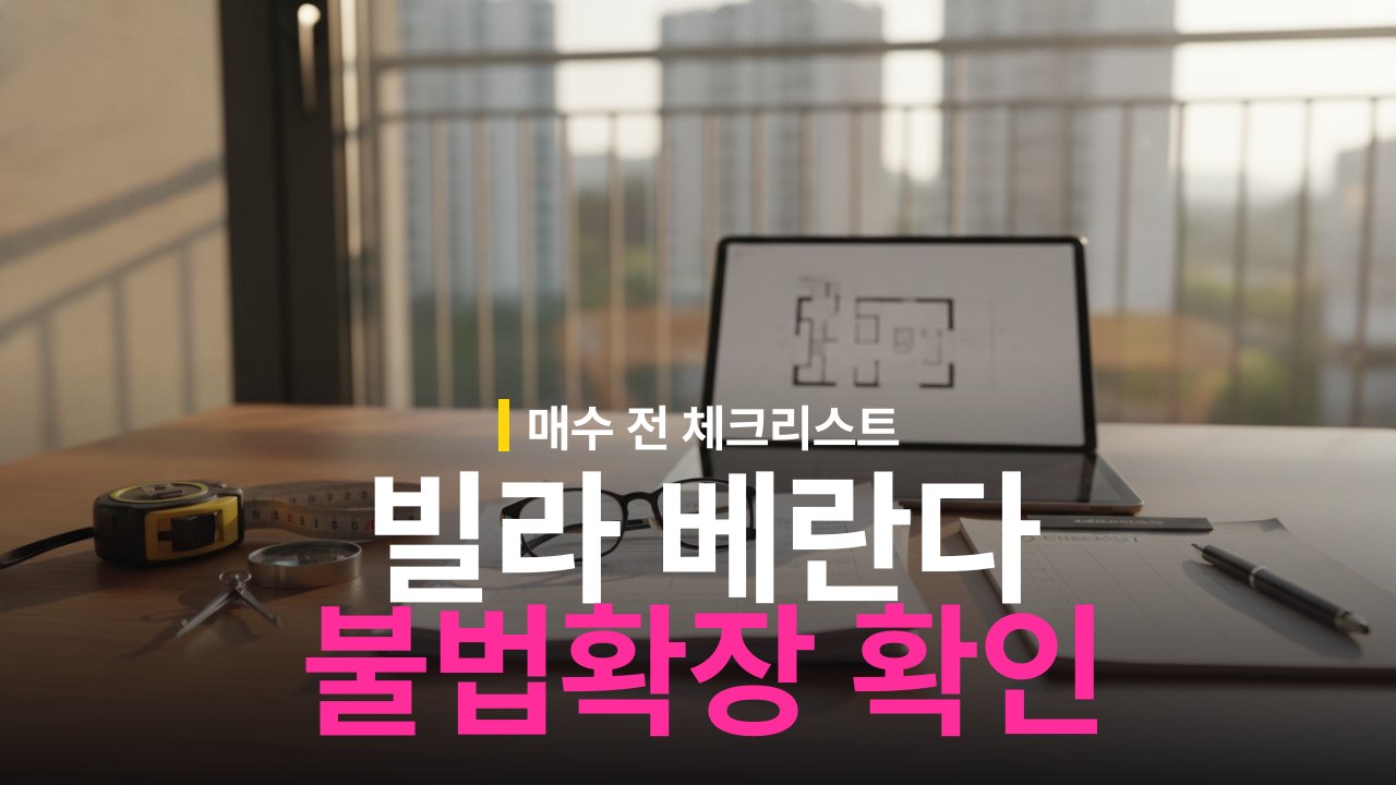 빌라 베란다 불법확장 확인 방법과 매수 체크리스트