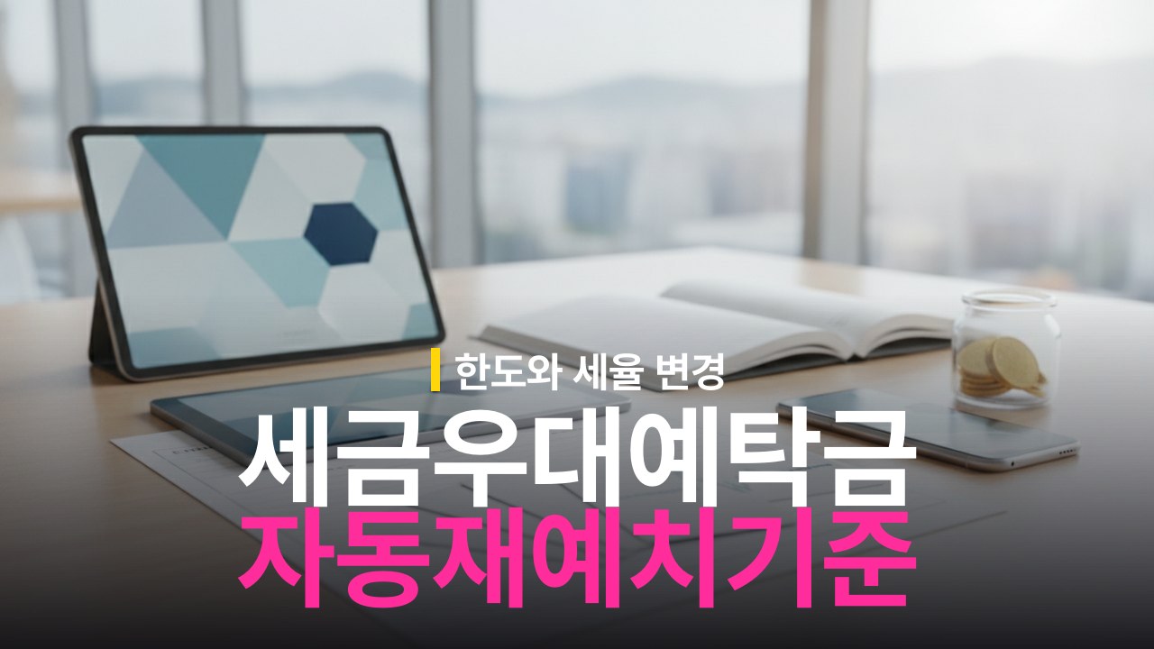 세금우대 예탁금 자동재예치 시 한도 유지 기준과 세율