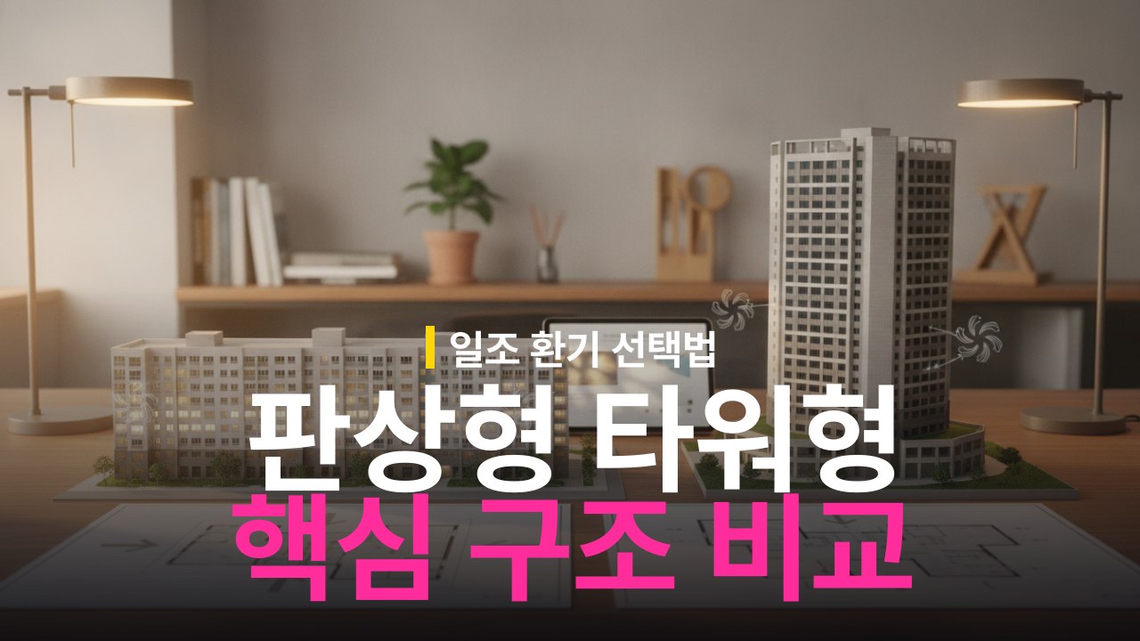 아파트 판상형 vs 타워형 차이: 일조와 환기 비교