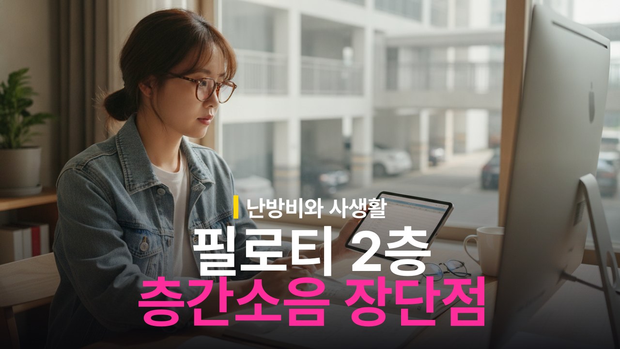 아파트 필로티 2층 장단점과 층간소음 난방비 비교