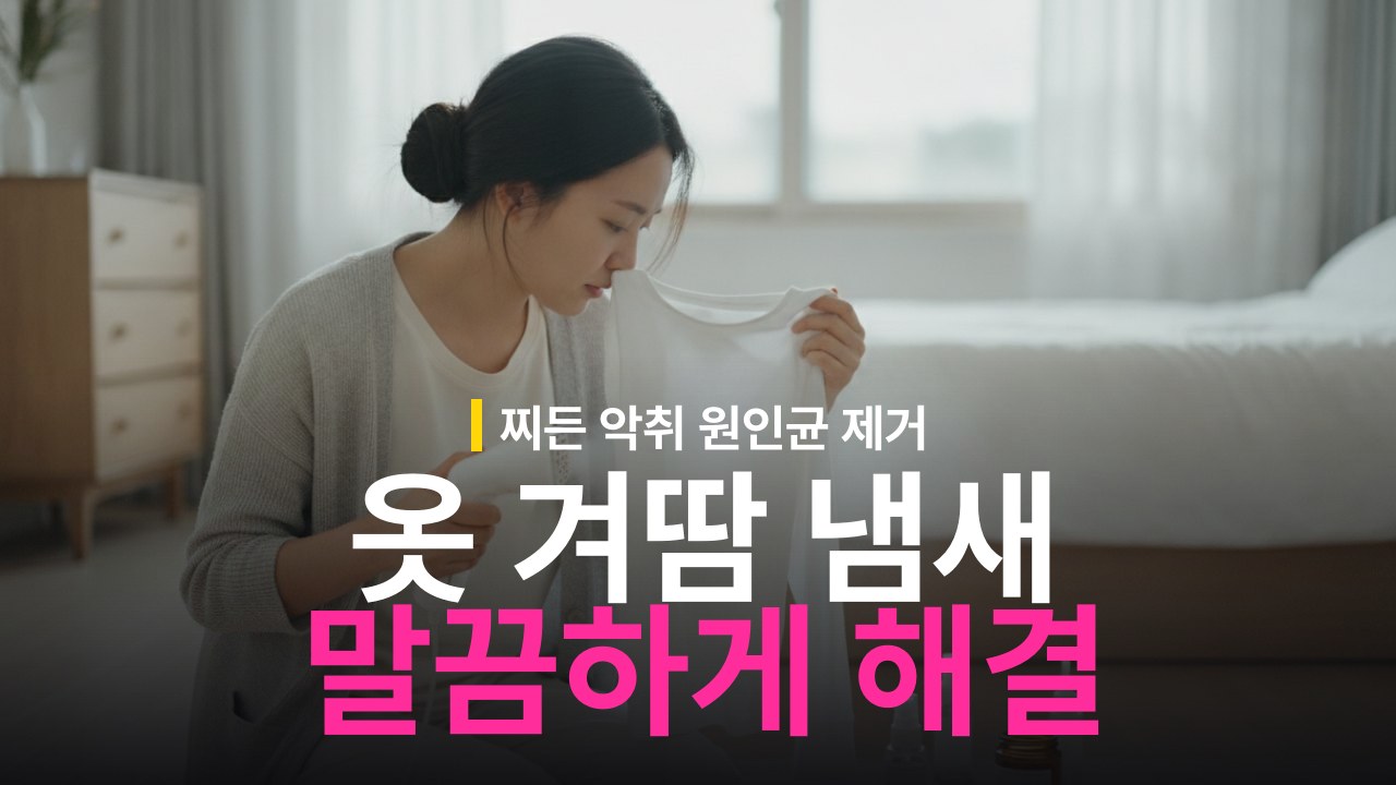 옷 겨드랑이 땀 냄새 제거 방법과 찌든 악취 해결
