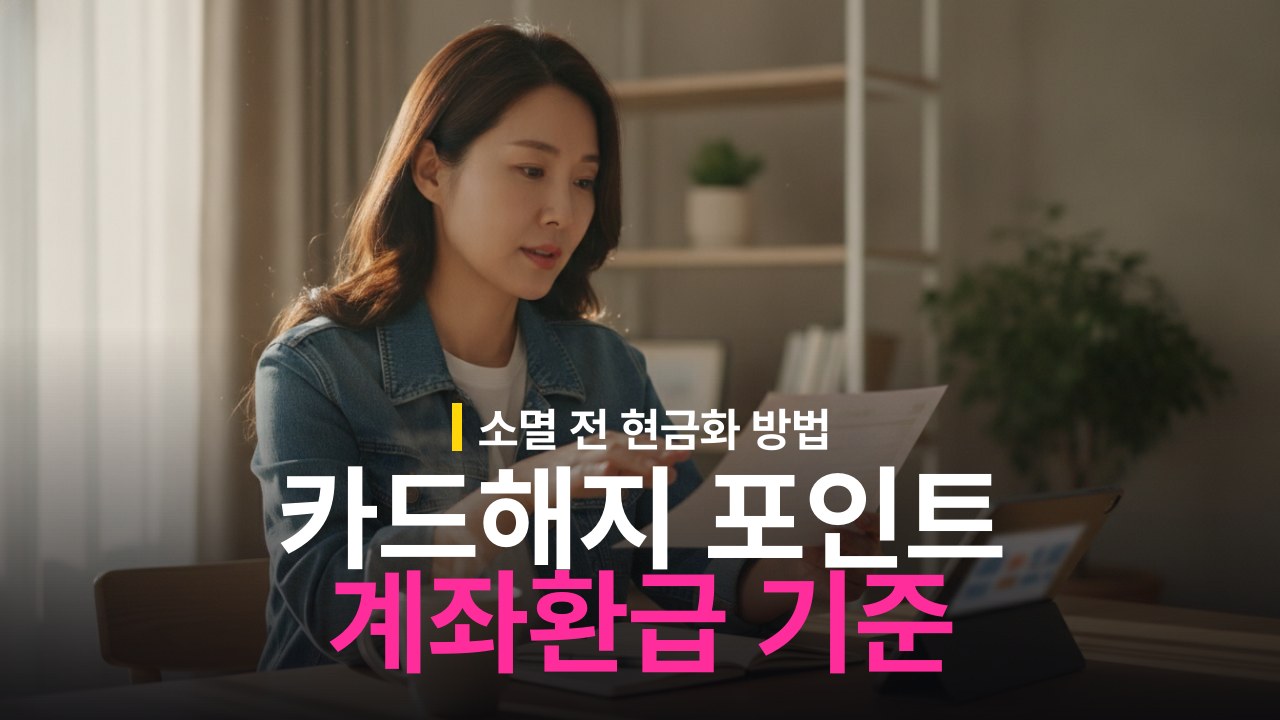 신용카드 해지 시 포인트 소멸 기준과 계좌 환급 방법