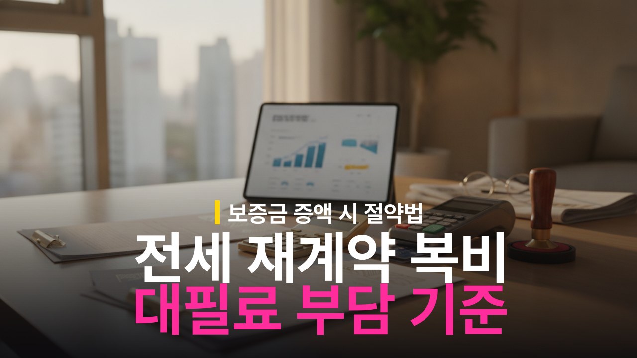 전세 재계약 복비 부담 기준과 대필료 시세