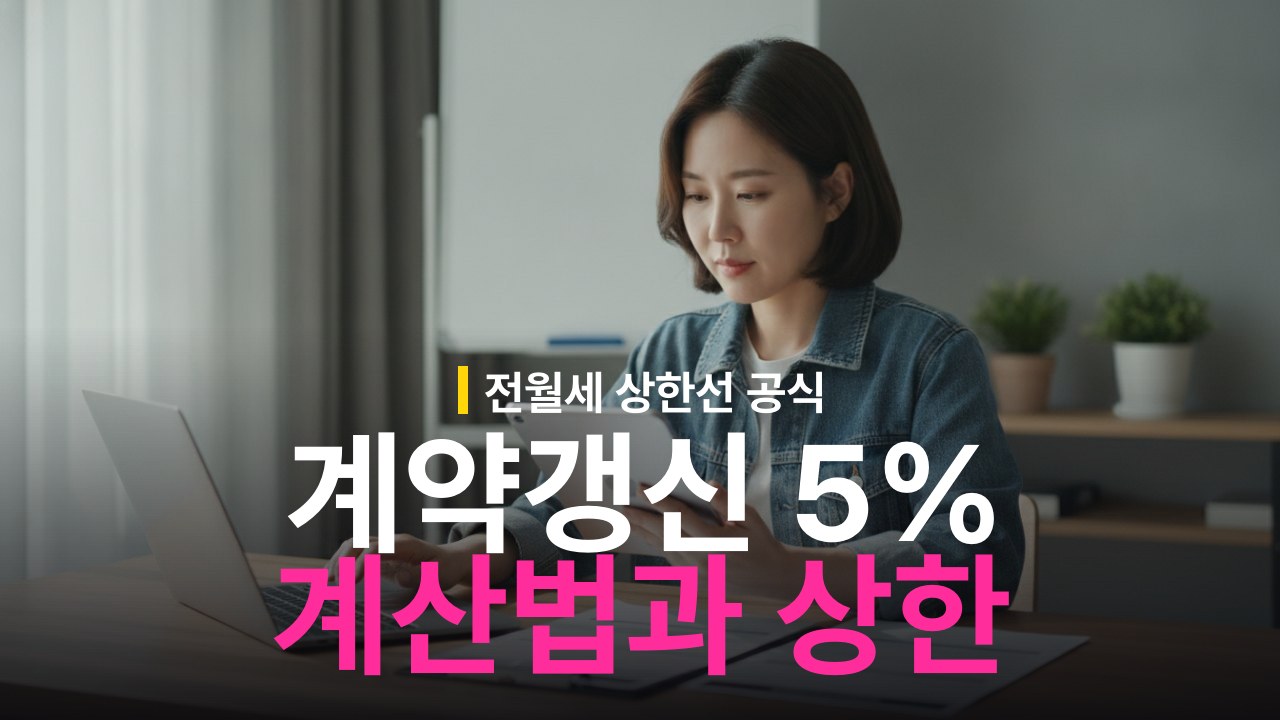 계약갱신청구권 5% 인상 계산 방법과 상한 기준
