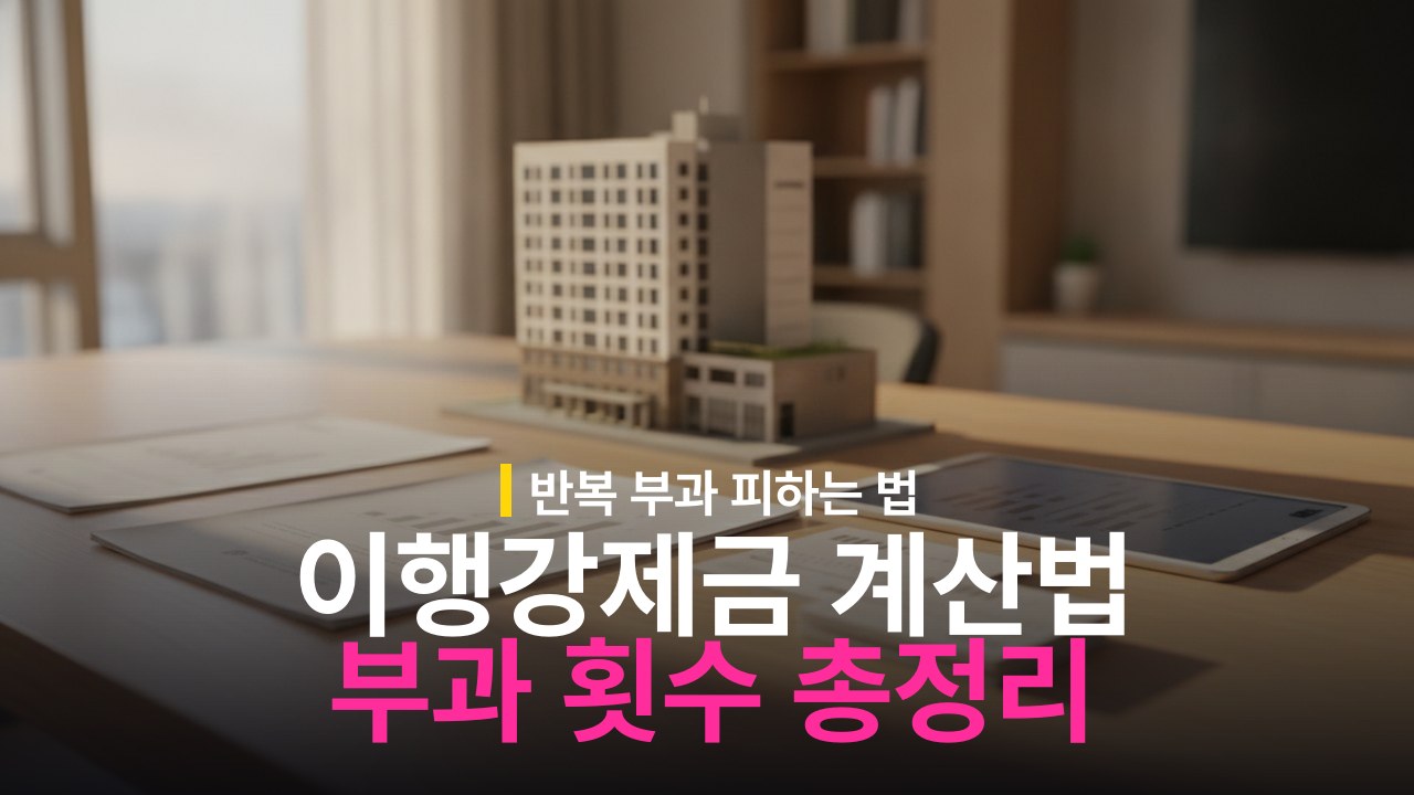 위반건축물 이행강제금 계산 기준과 부과 횟수