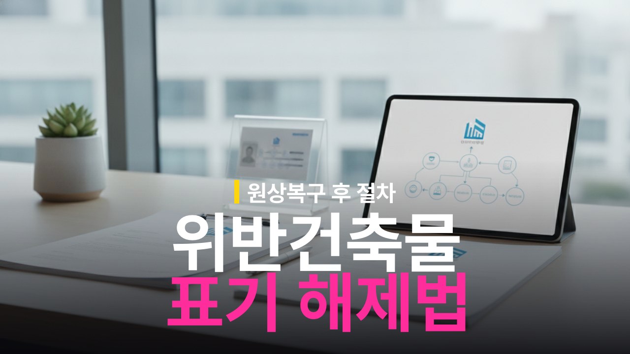 위반건축물 원상복구 후 표기 해제 신청 방법