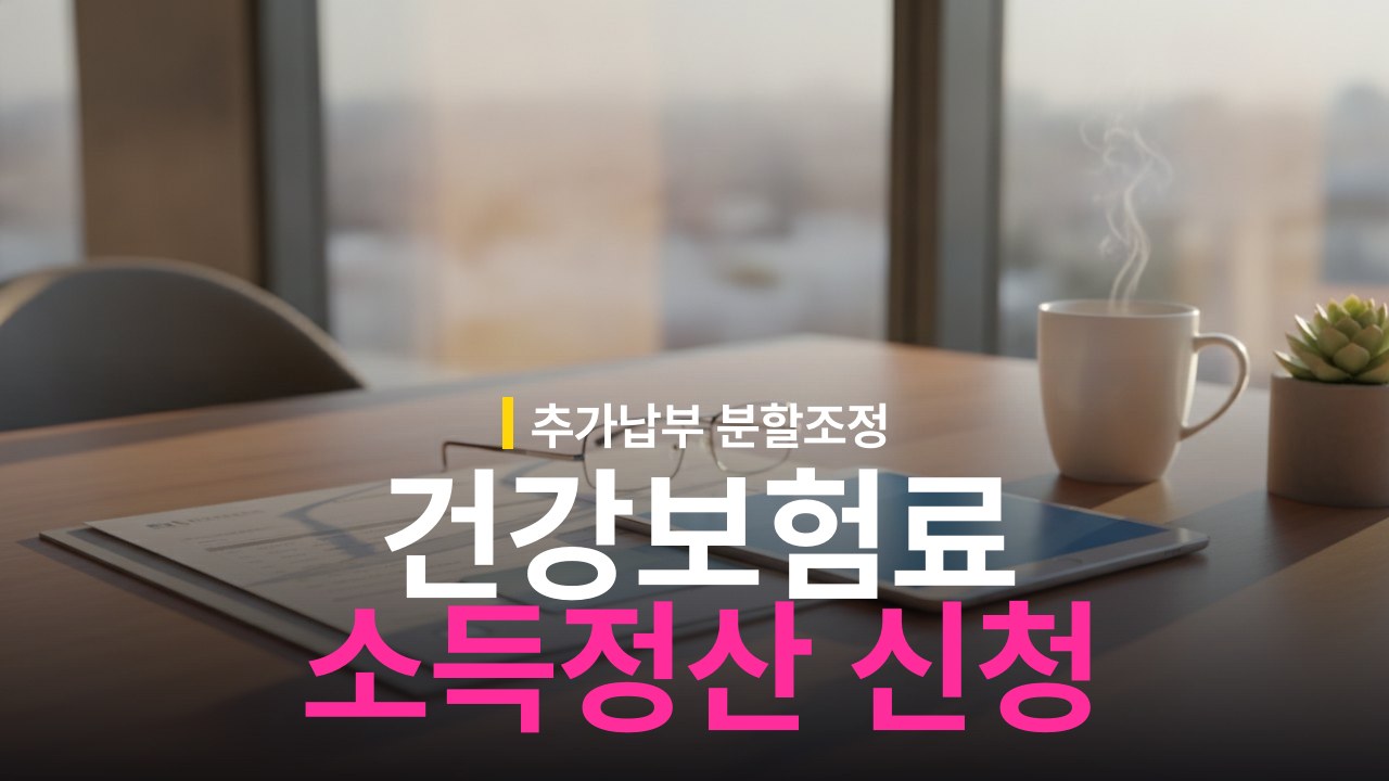 건강보험료 소득정산 대상 확인 및 정산금 추가 납부·조정 신청 방법