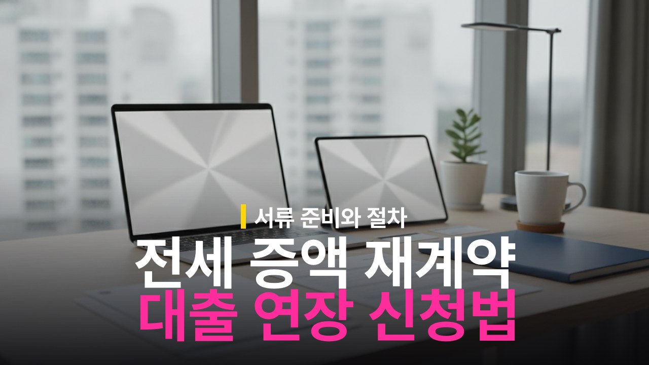 전세 증액 전세대출 연장 신청 방법과 준비 서류