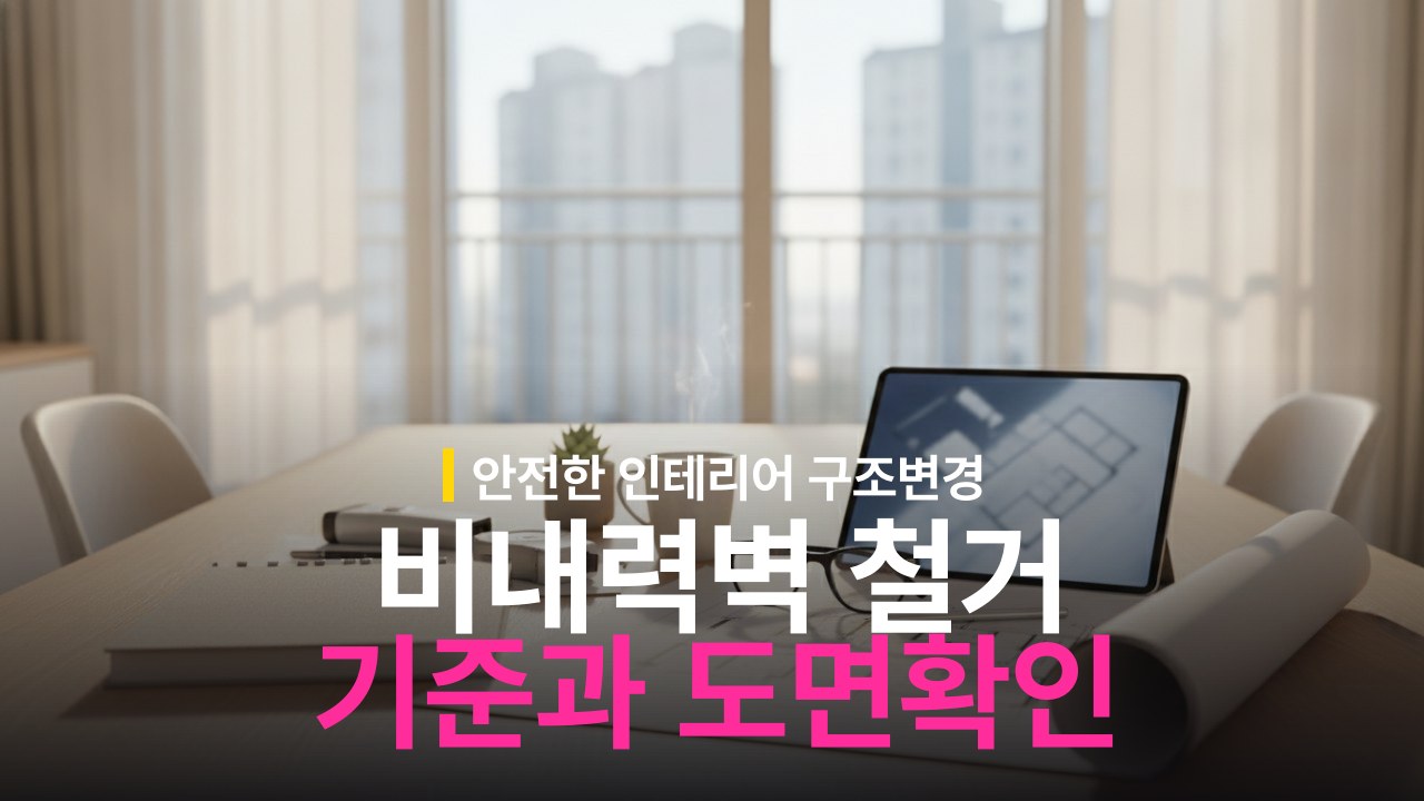 아파트 인테리어 비내력벽 철거 기준과 도면 확인 방법