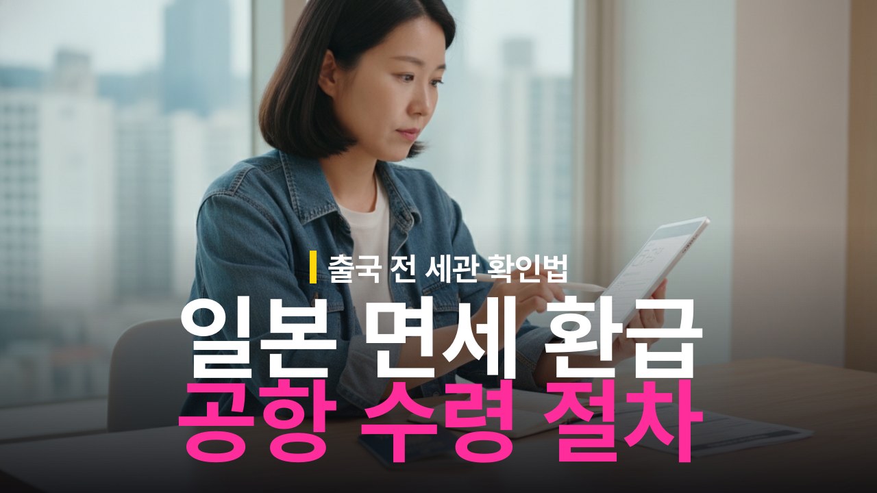일본 면세 환급 절차와 공항 수령 방법