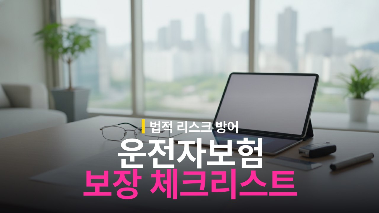 chub 운전자보험 보장 내용과 가입 체크리스트