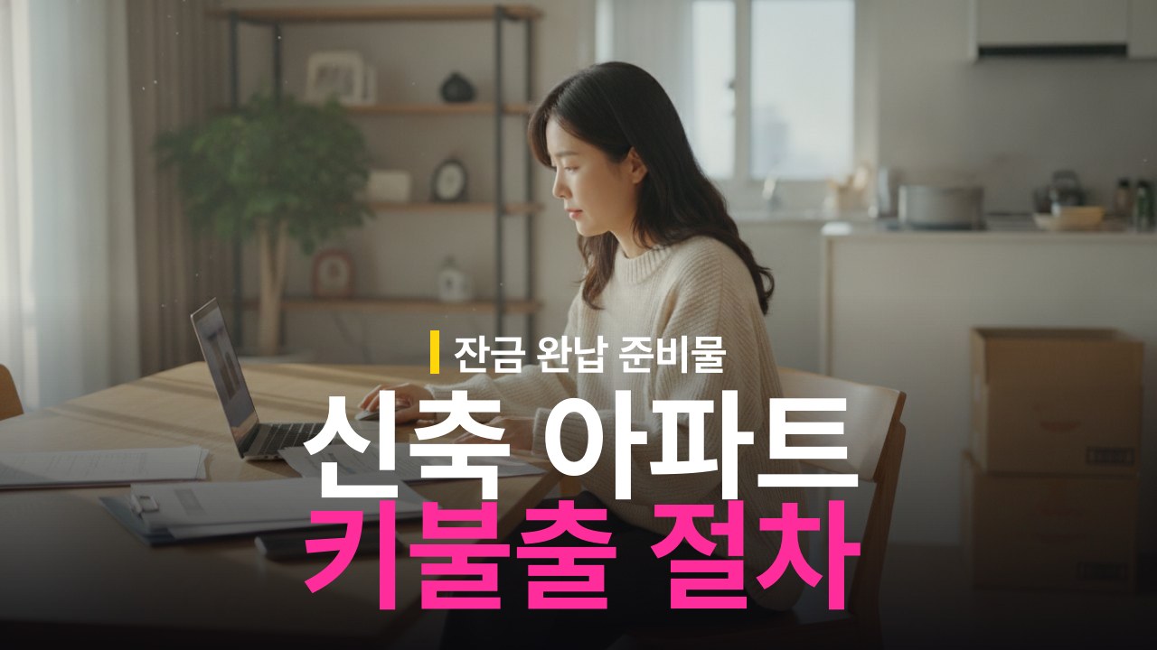 신축 아파트 키불출 절차와 잔금 완납 확인 준비물