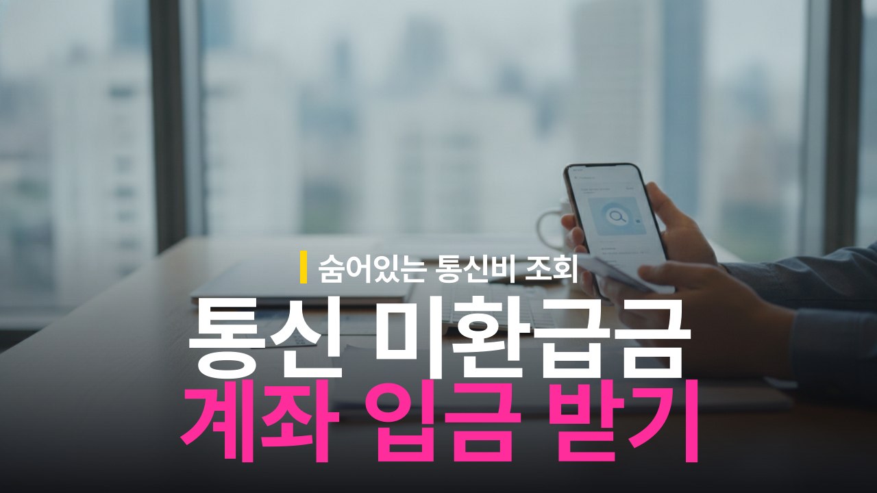 통신 미환급금 조회 방법과 통신비 환급 신청 절차