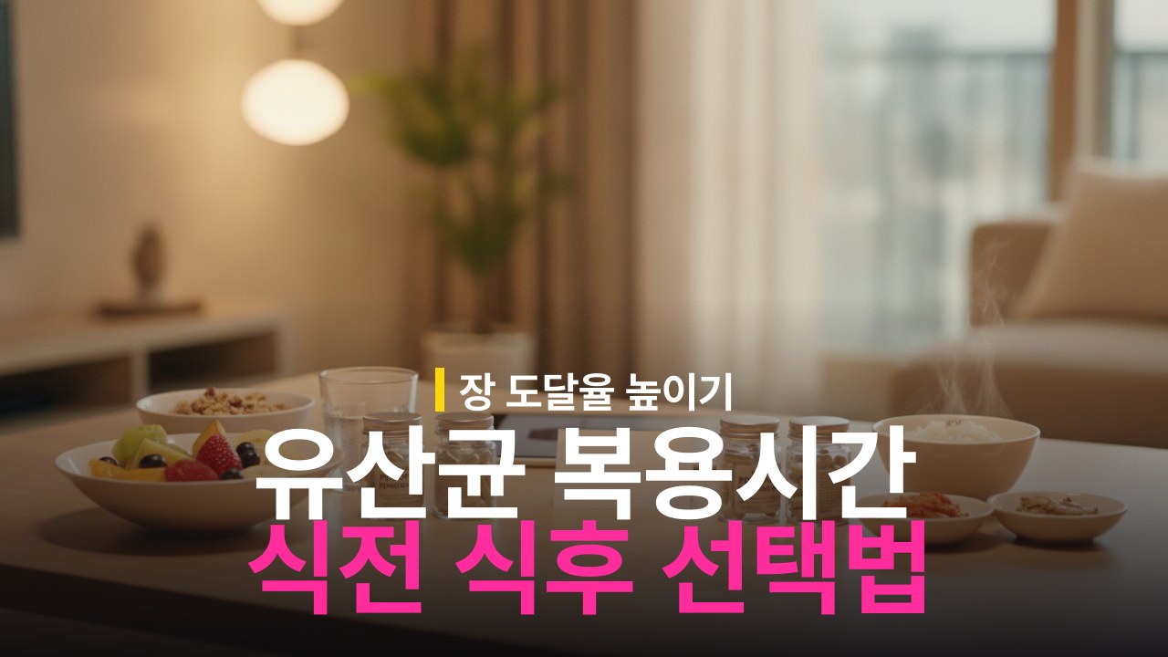 유산균 식전 vs 식후 올바른 복용 시간 기준