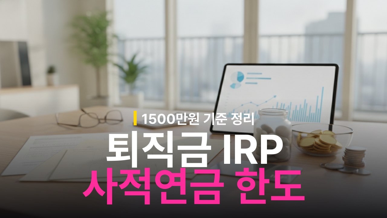 퇴직금 IRP 수령 시 사적연금 한도 포함 여부와 세금