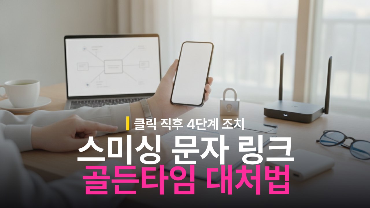 스미싱 문자 링크 대처 및 해결 방법