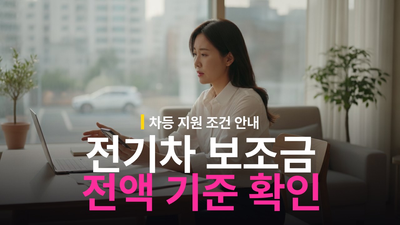 전기차 보조금 전액 지급 기준과 차등 지원 조건
