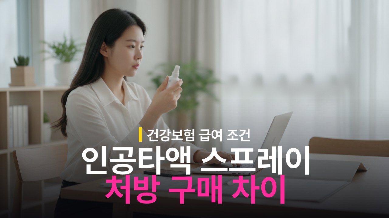 인공타액 스프레이 약국 구매 vs 처방 기준과 사용법
