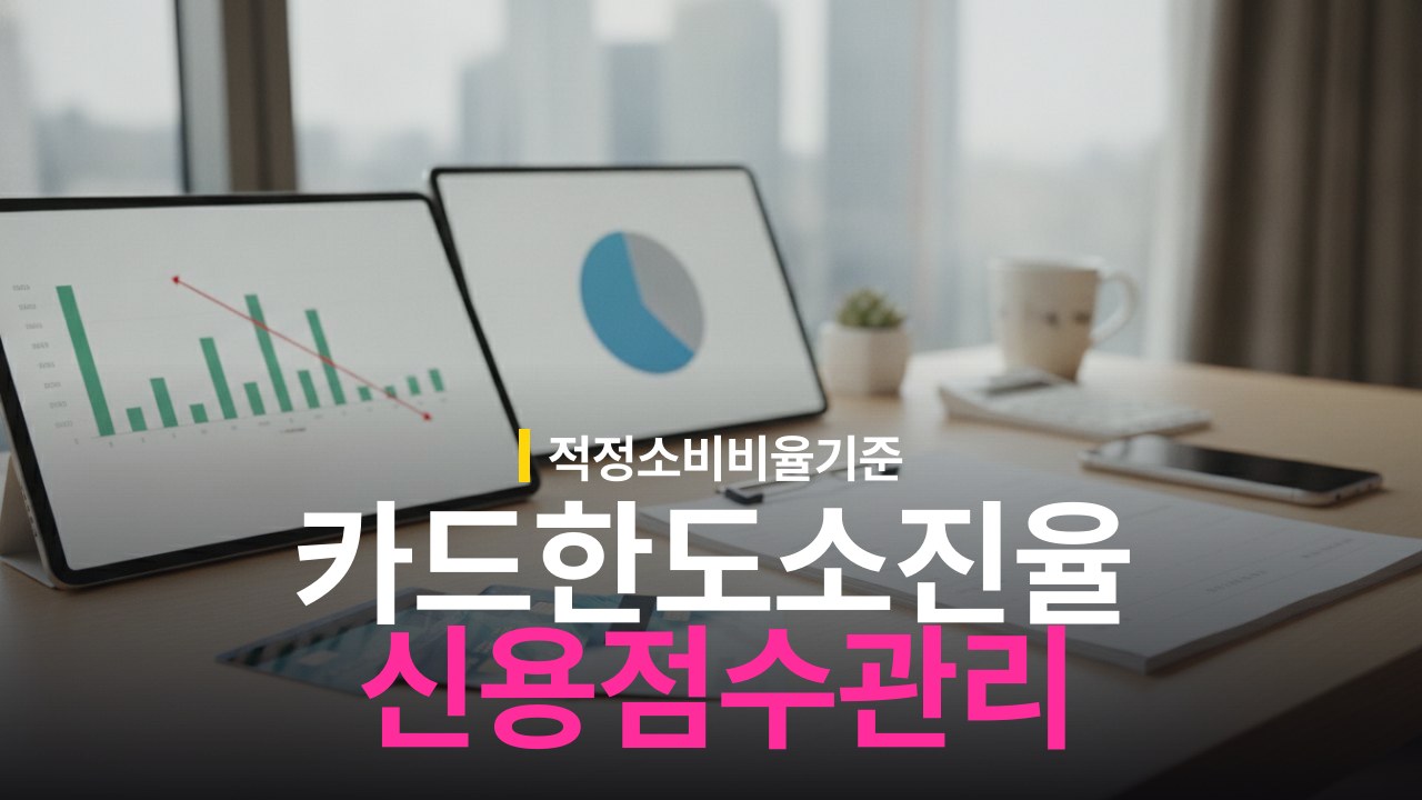 신용카드 한도 소진율 신용점수 영향 기준과 적정 비율