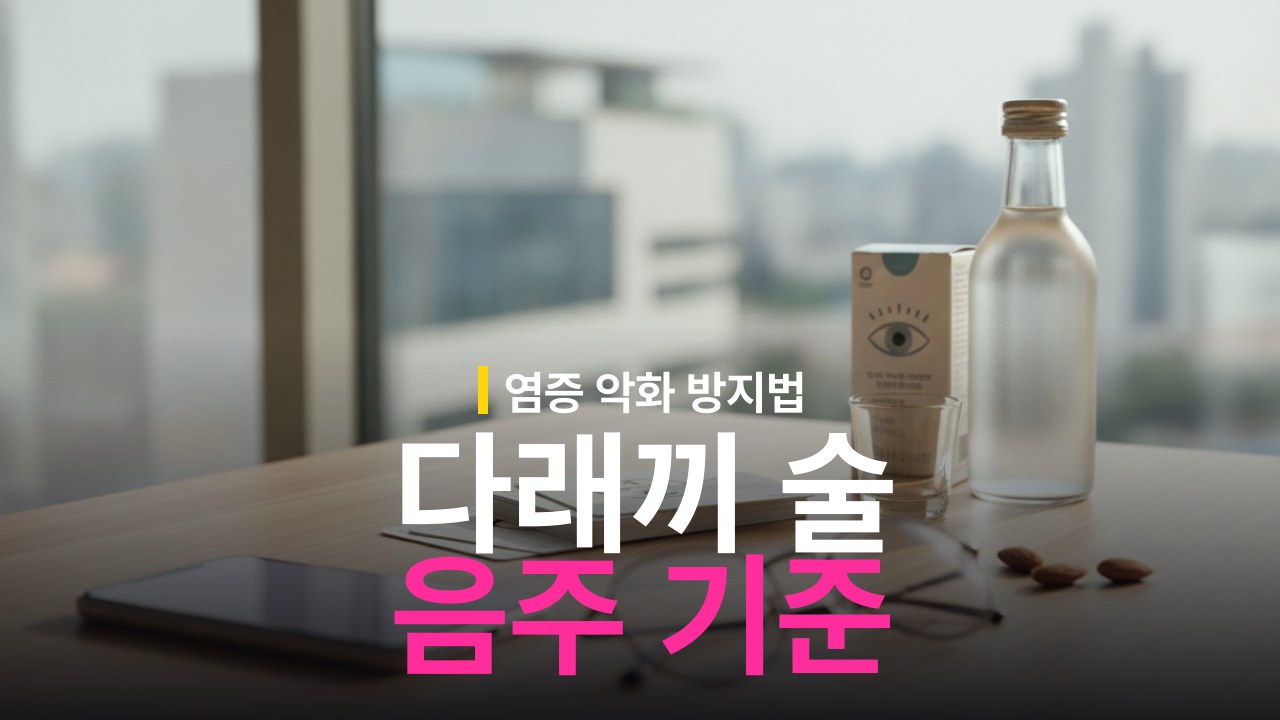 다래끼 술 음주 기준 주의점 확인