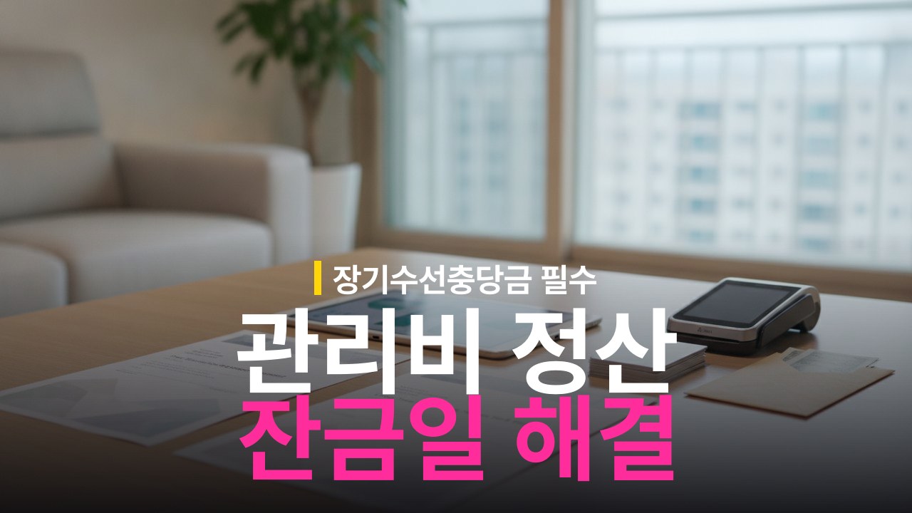 아파트 잔금일 관리비 정산 방법과 장기수선충당금 처리